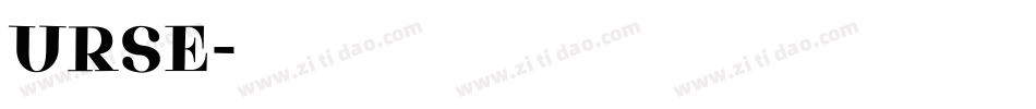 URSE字体转换