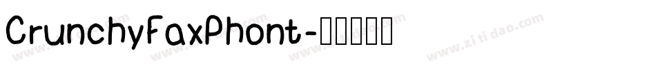 CrunchyFaxPhont字体转换