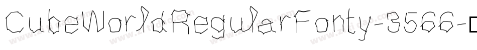 CubeWorldRegularFonty-3566字体转换