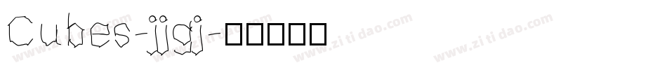 Cubes-jjgj字体转换