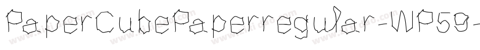 PaperCubePaperregular-WP59字体转换