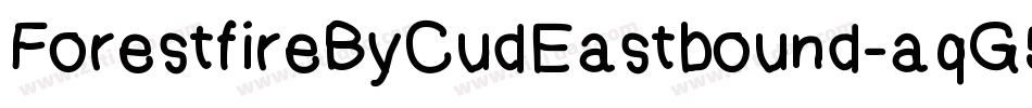 ForestfireByCudEastbound-aqG5字体转换