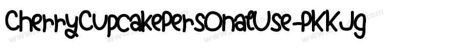 CherryCupcakePersonalUse-PKKJg字体转换