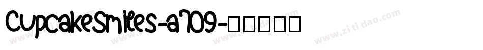 CupcakeSmiles-a709字体转换