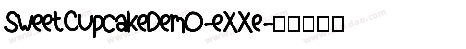 SweetCupcakeDemo-eXXe字体转换