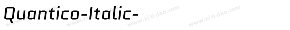 Quantico-Italic字体转换