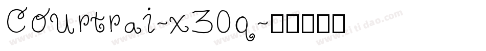 Courtrai-x30q字体转换