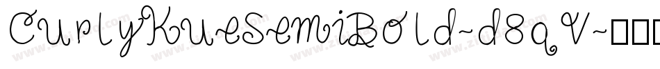 CurlyKueSemiBold-d8qV字体转换
