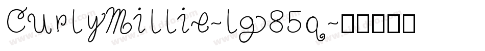 CurlyMillie-lg85q字体转换