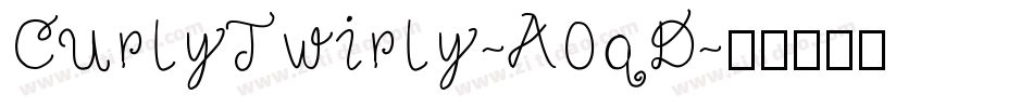 CurlyTwirly-A0qD字体转换