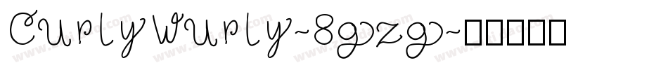CurlyWurly-8gzg字体转换