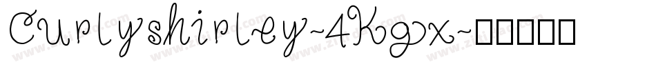 Curlyshirley-4Kgx字体转换