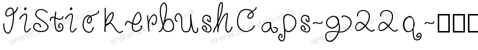 JiStickerbushCaps-g22q字体转换