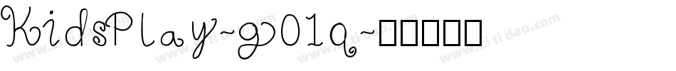 KidsPlay-g01q字体转换