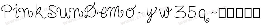 PinkSunDemo-yw35q字体转换