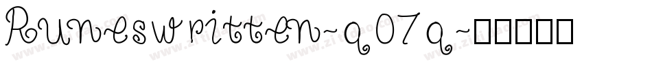 Runeswritten-q07q字体转换
