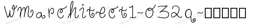Wmarchitect1-o32q字体转换