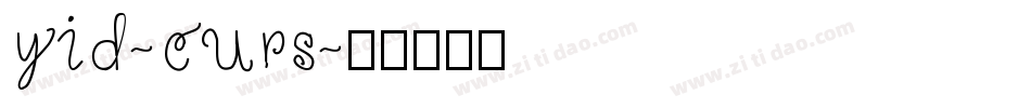 yid-curs字体转换