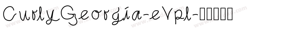 CurlyGeorgia-eVpl字体转换