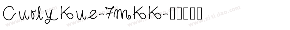 CurlyKue-7mKK字体转换