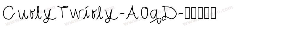 CurlyTwirly-A0qD字体转换