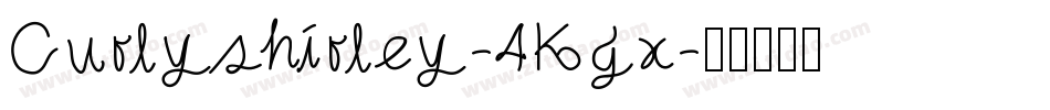 Curlyshirley-4Kgx字体转换