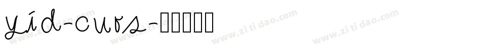 yid-curs字体转换