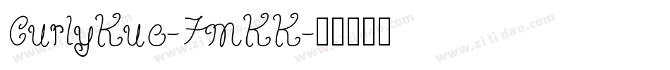 CurlyKue-7mKK字体转换