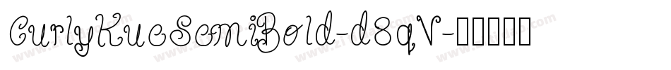 CurlyKueSemiBold-d8qV字体转换