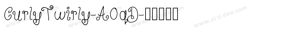 CurlyTwirly-A0qD字体转换