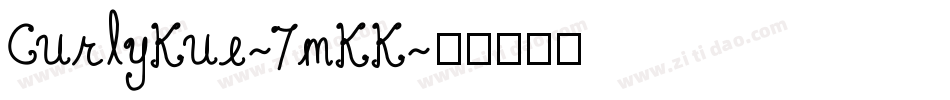 CurlyKue-7mKK字体转换