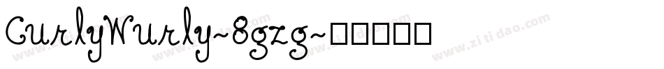 CurlyWurly-8gzg字体转换