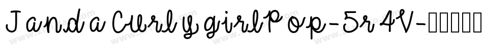 JandaCurlygirlPop-5r4V字体转换
