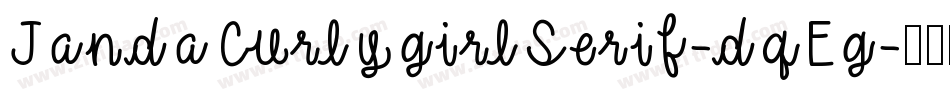 JandaCurlygirlSerif-dqEg字体转换