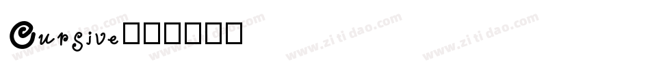 Cursive字体转换