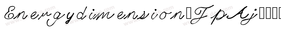 Energydimension-JpAj字体转换