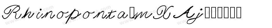 Rhinoponta-mXAj字体转换
