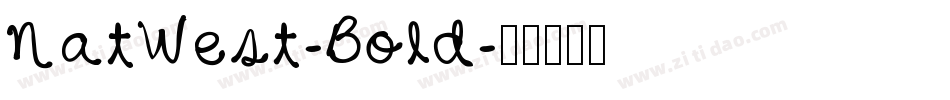 NatWest-Bold字体转换