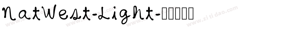 NatWest-Light字体转换