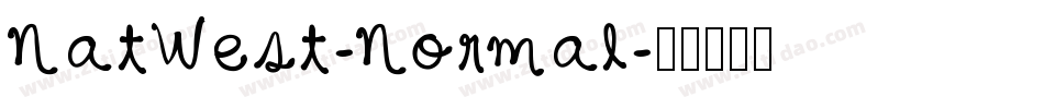 NatWest-Normal字体转换