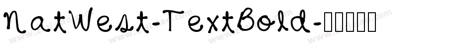 NatWest-TextBold字体转换