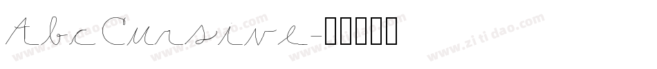 AbcCursive字体转换