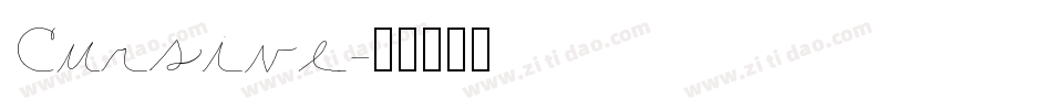 Cursive字体转换