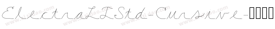 ElectraLTStd-Cursive字体转换