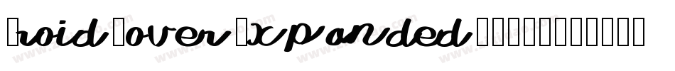 DroidLoverExpanded-1K94字体转换