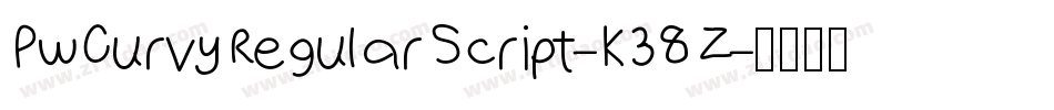 PwCurvyRegularScript-K38Z字体转换