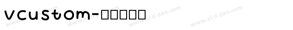 VCustom字体转换