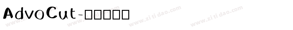AdvoCut字体转换