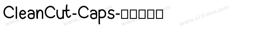 CleanCut-Caps字体转换