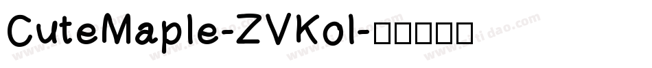 CuteMaple-ZVKol字体转换